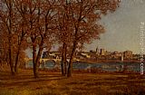 Le Chateau Des Papes A Avignon by Henri-Joseph Harpignies